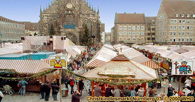 Weihnachtsmarkt-Reisen Nrnberger Christkindlesmarkt Nrnberg 2024 2025 Weihnachtsmrkte in Franken / Bayern, Christkindlmarkt Nurnberg / Nuremberg Advent