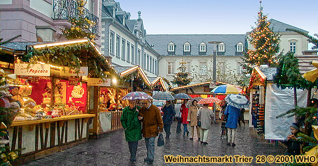 Weihnachtsmarkt-Reisen Trier Mosel 2024 2025. Weihnachtsmrkte am Trierer Dom und Hauptmarkt.